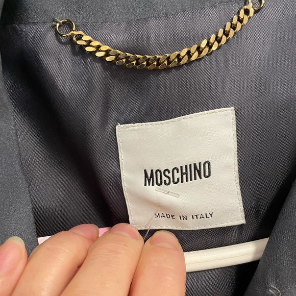 MOSCHINO DARK GREY TRENCH - Picture 5 of 5